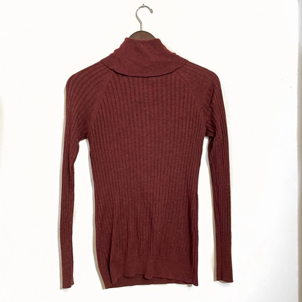 Maroon Turtleneck Sweater